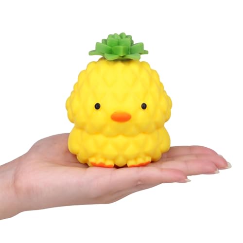 Anboor Squishy Ananas Stressbälle, Tier-Sinnesdruckspielzeug zur Angstlinderung, niedliche Enten-Squishy-Fidget-Spielzeuge für Kinder und Erwachsene als Partygeschenke Anboor Squishy Ananas Stressbälle, Tier-Sinnesdruckspielzeug zur Angstlinderung, niedliche Enten-Squishy-Fidget-Spielzeuge für Kinder und Erwachsene als Partygeschenke von ANBOOR
