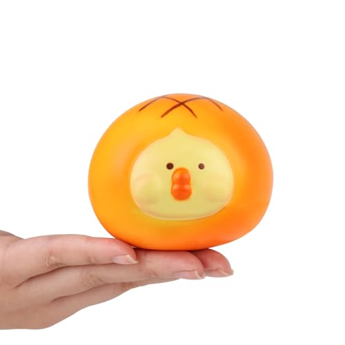 Anboor Squishy Animal Toy Kawaii Langsam Aufsteigendes Hühnchen-Squish-Spielzeug im Ananasbrötchen-Design Stressabbauende Squeeze-Spielzeuge für Kinder und Erwachsene Geburtstagsfeier-Geschenk von ANBOOR