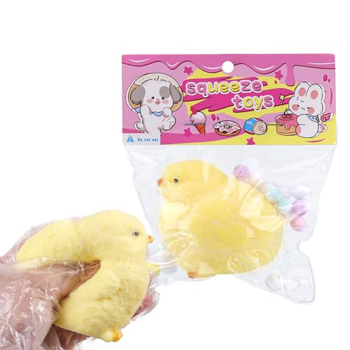 2 STK Babyhuhn-Squishies-Spielzeug, dehnbares Babyhuhn-Stressabbau-Simulationsspielzeug, falsches Babyhuhn-Fidget-Spielzeug für Erwachsene und Teenager, Osterkorbfüllungen 2 STK Babyhuhn-Squishies-Spielzeug, dehnbares Babyhuhn-Stressabbau-Simulationsspielzeug, falsches Babyhuhn-Fidget-Spielzeug für Erwachsene und Teenager, Osterkorbfüllungen von ANBOOR
