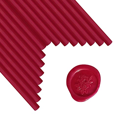 Wachssiegelstäbe, ANBOSE 16 Stück Klebepistole Siegelwachsstäbe für Wachssiegelstempel, Weinrot Wachssiegelstäbe für 0,44-Zoll-Klebepistole, für Hochzeitseinladungen, Karten, Umschläge Wachssiegelstäbe, ANBOSE 16 Stück Klebepistole Siegelwachsstäbe für Wachssiegelstempel, Weinrot Wachssiegelstäbe für 0,44-Zoll-Klebepistole, für Hochzeitseinladungen, Karten, Umschläge von ANBOSE