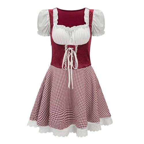 ANDHOM Damen Oktoberfest Kleid Oktoberfest Trachten Bayerisches Dirndl Kleid Trachten Oktoberfest Kleid ANDHOM Damen Oktoberfest Kleid Oktoberfest Trachten Bayerisches Dirndl Kleid Trachten Oktoberfest Kleid von ANDHOM