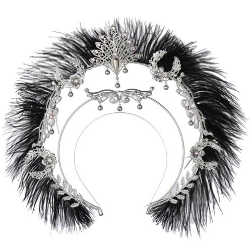 ANDHOM Goldener Kopfschmuck für Damen, Party, Heiligenschein, Krone, Hochzeit, Kopfschmuck, Partys, Halloween, 01 - Silber, Einheitsgröße ANDHOM Goldener Kopfschmuck für Damen, Party, Heiligenschein, Krone, Hochzeit, Kopfschmuck, Partys, Halloween, 01 - Silber, Einheitsgröße von ANDHOM