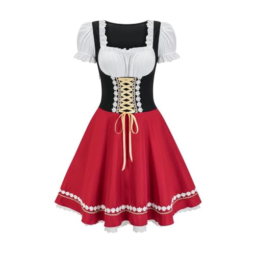 ANDHOM Oktoberfest Kleid Oktoberfest Kostüm Bayerisches Dirndl Kleid Deutsches Bierfest Kostüm ANDHOM Oktoberfest Kleid Oktoberfest Kostüm Bayerisches Dirndl Kleid Deutsches Bierfest Kostüm von ANDHOM