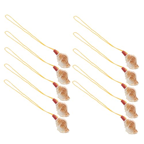 ANDRESLAD 10 Stück Teiliges Musikinstrument Muschelpfeifen aus Abs und Muschelmateriaal für Langlebige Realistisch Gestaltete Trillerpfeifen als Party Mitgebsel für Fasching und von ANDRESLAD
