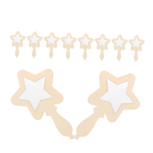 ANDRESLAD Handspiegel Aus Holz Für Kinder 12 Stück Bruchsichere Mini-Spiegel Für Die Dekoration Im Klassenzimmer Unvollendetes Handwerk ANDRESLAD Handspiegel Aus Holz Für Kinder 12 Stück Bruchsichere Mini-Spiegel Für Die Dekoration Im Klassenzimmer Unvollendetes Handwerk von ANDRESLAD