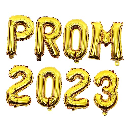 ANDRESLAD 2 Sätze Folienballons Prom Abschlussdeko Goldene Luftballons für Party Innen und Außendekoration Party Ballon Zubehör für Fotorequisiten und Feierliche Szenen von ANDRESLAD