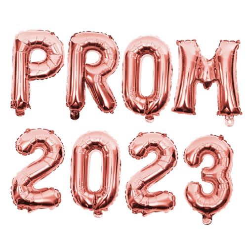 ANDRESLAD 2 Sätze Prom Aluminiumfolie Luftballons Graduation Party Dekoration Roségoldene Ballons für Klassenraum Langlebig Leicht für Fotohintergrund und Feiergestaltung von ANDRESLAD