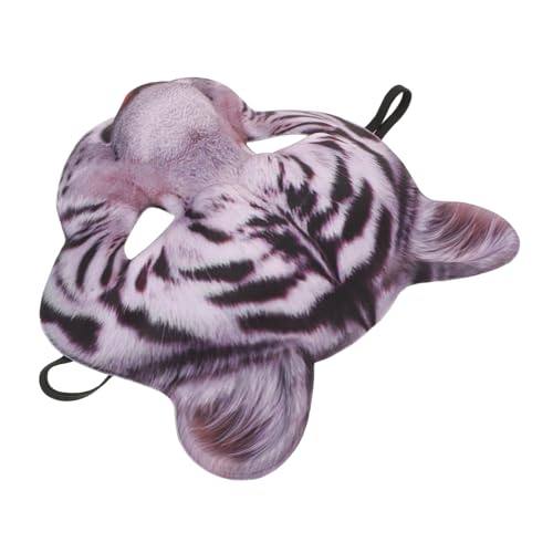 ANDRESLAD 2 Stück Tiger Tiermaske für Karneval Fasching Halloween Leichte Atmungsaktive Animal Mask für Party Outdoor Events Cosplay Maskerade Auffälliges Design Vielseitig Kombinierbar von ANDRESLAD