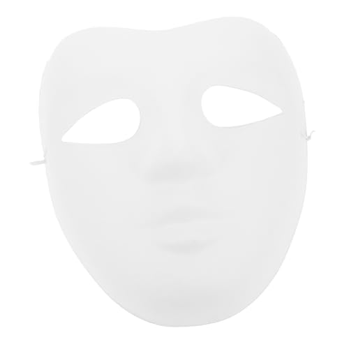 ANDRESLAD Weiße Papiermaske Leere Bemalbare Gesichtsmaske Für Frauen Cosplay-party von ANDRESLAD