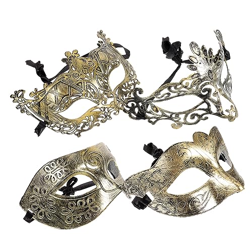 ANDRESLAD 4pcs Maske Vintage Maskerade Halbe Gesicht Maske Für Kostüm Party Karneval Decor ANDRESLAD 4pcs Maske Vintage Maskerade Halbe Gesicht Maske Für Kostüm Party Karneval Decor von ANDRESLAD
