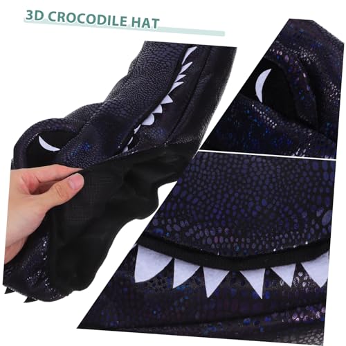 ANDRESLAD Alligator Karnevalshut mit Lustiger Halloween Cosplay Hut Glitzernd Vielseitig Kombinierbar für Erwachsene und Unisex für Fasching Kostümparty und Rollenspiele von ANDRESLAD