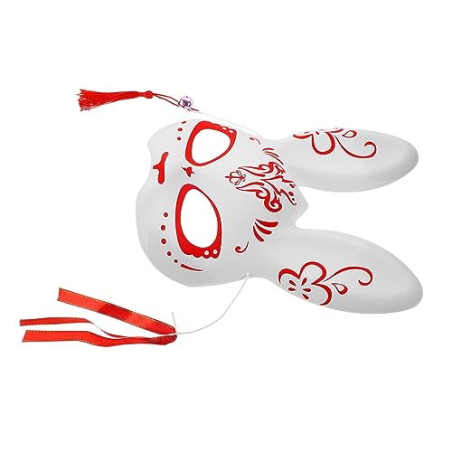 ANDRESLAD Anime Kabuki Wolfsmaske Masken Fuchs Tiermaske Bärenmaske Zubehör Masken Fuchsmaske für Halbgesichtsmaske mit Quaste Maskerade Japanische Maske Maske Party Halloween Hasen Ohren ANDRESLAD Anime Kabuki Wolfsmaske Masken Fuchs Tiermaske Bärenmaske Zubehör Masken Fuchsmaske für Halbgesichtsmaske mit Quaste Maskerade Japanische Maske Maske Party Halloween Hasen Ohren von ANDRESLAD