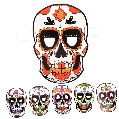 ANDRESLAD Dia Party Mexikanische Kostümzubehör Masken für Tag Maskerade Toten Totenkopfmaske Maske Schädelmaske Partymaske Muertos Halloween Kostümmaske der Mexikanische ANDRESLAD Dia Party Mexikanische Kostümzubehör Masken für Tag Maskerade Toten Totenkopfmaske Maske Schädelmaske Partymaske Muertos Halloween Kostümmaske der Mexikanische von ANDRESLAD
