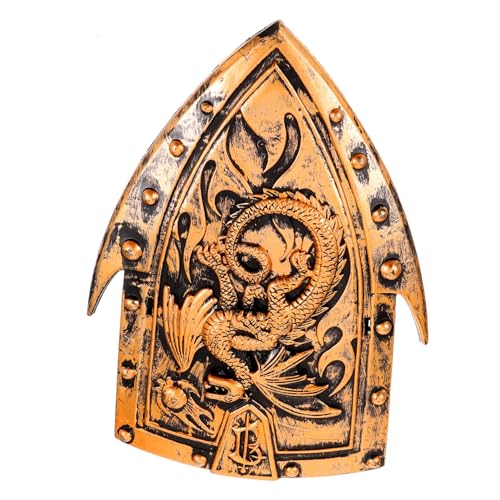ANDRESLAD Drachenförmiger Hornschild Cosplay Mittelalterlicher Rollenspielschild Bühnenauftrittsschild Ritterschild Mittelalterlicher Schild Requisitenschild Für Cosplay Schild Requisiten ANDRESLAD Drachenförmiger Hornschild Cosplay Mittelalterlicher Rollenspielschild Bühnenauftrittsschild Ritterschild Mittelalterlicher Schild Requisitenschild Für Cosplay Schild Requisiten von ANDRESLAD