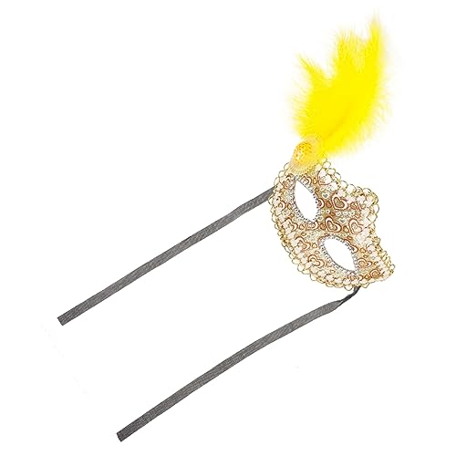 ANDRESLAD Erwachsene Prinzessin Masken für Venezianische Maskerade Rabenmasken Maske Frauen Kind für Maske Karnevalsmaske Maskeradeballmaske Feder Partymasken Venezianische Maskerademaske von ANDRESLAD