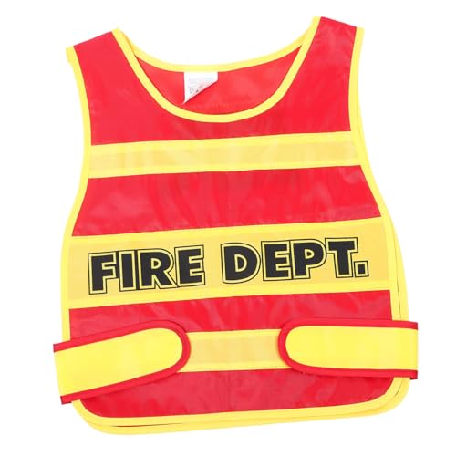 ANDRESLAD Feuerwehrmann Weste Für Cosplay Feuerwehrkostüm Für Rollenspiele Bequeme Sichere Feuerwehrweste Für Kreative Anlässe Für Partys Cosplay Events von ANDRESLAD