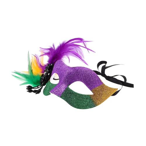 ANDRESLAD Mardi Gras Maske für Frauen Karneval Kopfbedeckung Irische Ostermaske Leichte Maskenbälle für Erwachsene ANDRESLAD Mardi Gras Maske für Frauen Karneval Kopfbedeckung Irische Ostermaske Leichte Maskenbälle für Erwachsene von ANDRESLAD