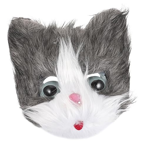 ANDRESLAD Masken Katzenmasken Party für Karneval Plüsch Flauschige Kostüm Kostümmaske Partyzubehör Katzenkopfmaske Halloween ANDRESLAD Masken Katzenmasken Party für Karneval Plüsch Flauschige Kostüm Kostümmaske Partyzubehör Katzenkopfmaske Halloween von ANDRESLAD