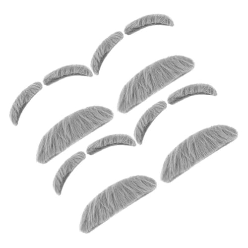 ANDRESLAD 4 Sets Gefälschte Augenbrauen Schnurrbart Pack Für Party Cosplay Halloween Alter Mann Prop ANDRESLAD 4 Sets Gefälschte Augenbrauen Schnurrbart Pack Für Party Cosplay Halloween Alter Mann Prop von ANDRESLAD
