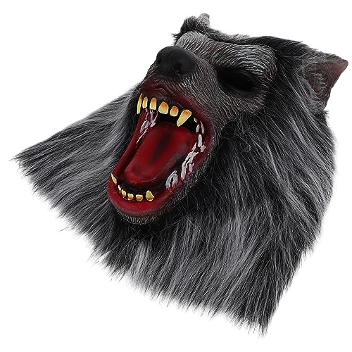 ANDRESLAD Partydekoration Party Mund Kostümzubehör Maskenball Wolfsmaske Tiermaske Gruselmasken Plüsch Bewegliche Schreckliche Maske für Cosplay Kunstfell Kostümmaske Halloween Ornament ANDRESLAD Partydekoration Party Mund Kostümzubehör Maskenball Wolfsmaske Tiermaske Gruselmasken Plüsch Bewegliche Schreckliche Maske für Cosplay Kunstfell Kostümmaske Halloween Ornament von ANDRESLAD
