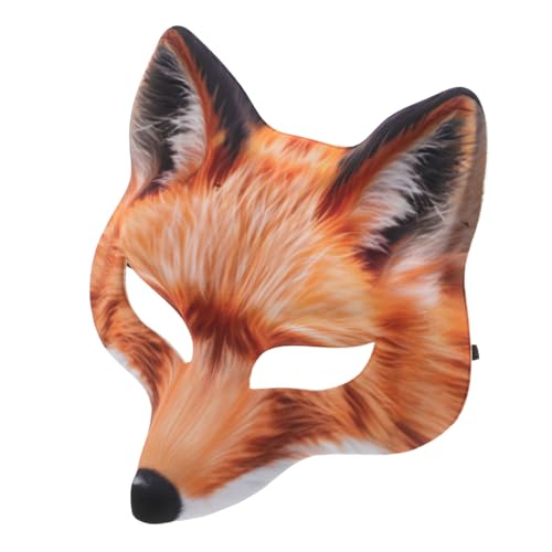 ANDRESLAD Realistische Fuchsmaske aus Robuste Halbgesichts- für Halloween Karneval Maskerade Wiederverwendbar Detailreiches Design Geeignet für Erwachsene Party-fuchs- ANDRESLAD Realistische Fuchsmaske aus Robuste Halbgesichts- für Halloween Karneval Maskerade Wiederverwendbar Detailreiches Design Geeignet für Erwachsene Party-fuchs- von ANDRESLAD