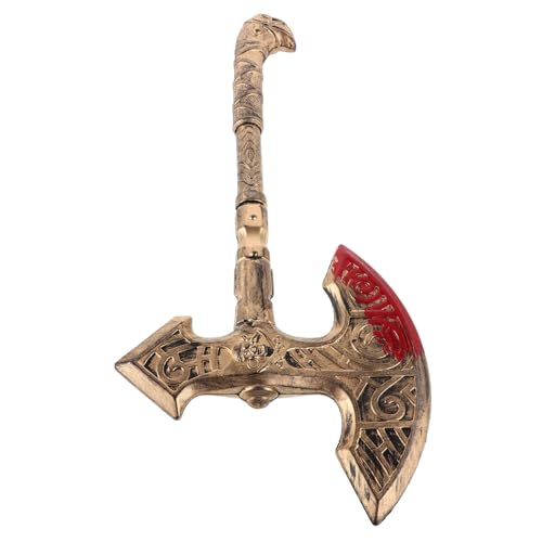 ANDRESLAD Simulierte Waffenprops Halloween -Dekorationen Gefälschter Axtkopf Halloween-partygeschenk Geschmeidige Axtstütze Zubehör Gefälschte Äxte Plastik Golden ANDRESLAD Simulierte Waffenprops Halloween -Dekorationen Gefälschter Axtkopf Halloween-partygeschenk Geschmeidige Axtstütze Zubehör Gefälschte Äxte Plastik Golden von ANDRESLAD