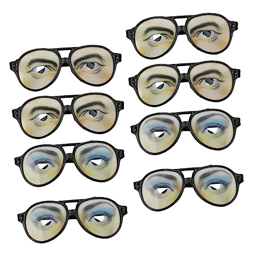 ANDRESLAD Teiliges Set Lustige Partybrillen mit Bedruckten Augenmotiven Unisex Spaßbrille aus Robustem Verkleidungs und Streichbrillen für Halloween Geburtstage Hochzeiten und Casual Partys von ANDRESLAD
