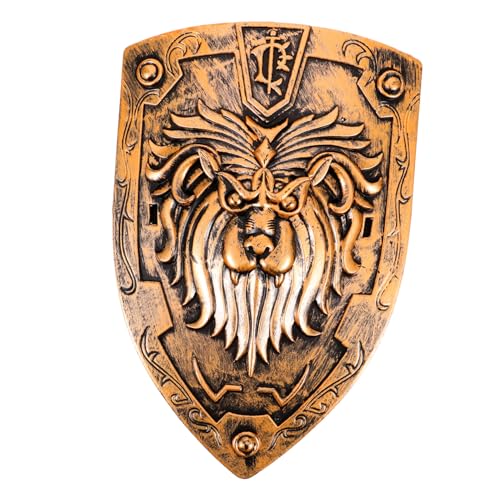 ANDRESLAD Wikingerschild Requisite Für Cosplay Mittelalterlicher Schild Für Cosplay Requisitenschild Bühnenauftrittsschild Kinderschild Kostümschild Requisite Für von ANDRESLAD