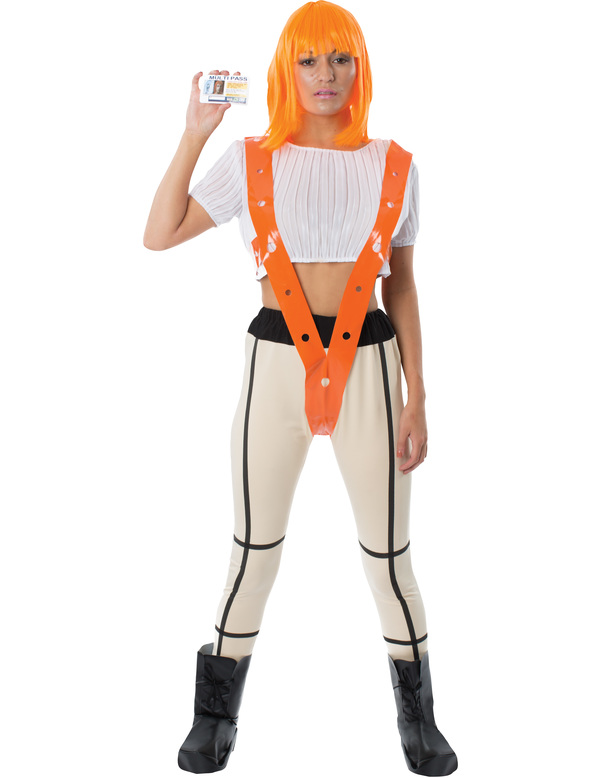 Sexy Science-Fiction-Kostüm für Damen beige-orange von ANGELS DISTRIBUTION