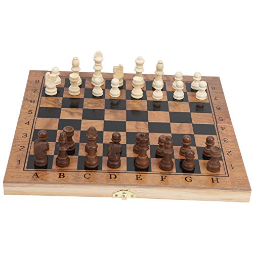 ANGGREK 3 in 1 Holzschach -Set Faltbare Schachprüfers Backgammon Brettspiel für Erwachsene Reisen Gehirnübung Bildungsspielzeug ANGGREK 3 in 1 Holzschach -Set Faltbare Schachprüfers Backgammon Brettspiel für Erwachsene Reisen Gehirnübung Bildungsspielzeug von ANGGREK