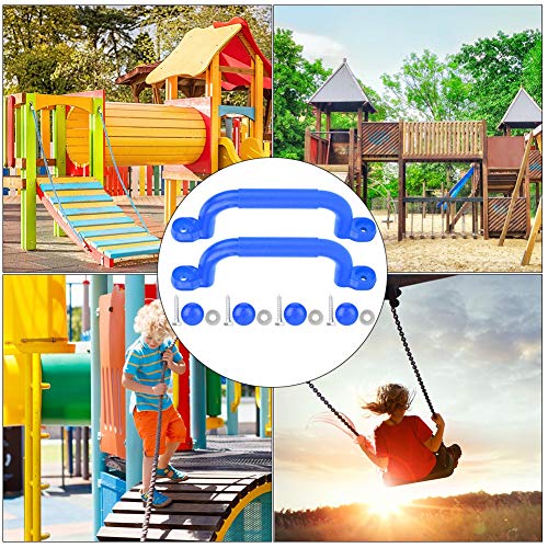 ANGGREK Kids Playground Griff Schwungzubehör Anti-Rutsch-Grip für Spielgeräte Im Freien mit Einfacher Installation Sicherheits-First-Design (Blue) von ANGGREK