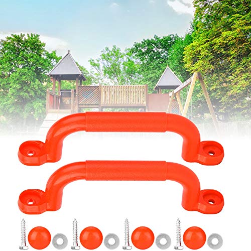 ANGGREK Kids Playground Griff Schwungzubehör Anti-Rutsch-Grip für Spielgeräte Im Freien mit Einfacher Installation Sicherheits-First-Design (Rot) von ANGGREK