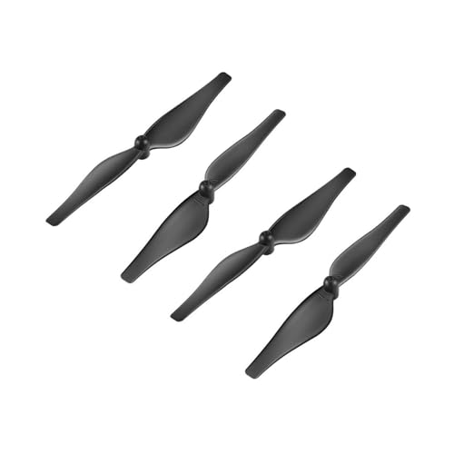 ANGGREK Kohlenstofffaserblätter für 4PCS-Ersatzpropeller mit Ultra-Leichter Ausrichtung Reduziertes Geräusch für Verlängerte Flugzeit (Black) von ANGGREK