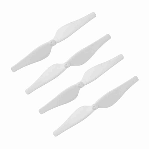 ANGGREK Kohlenstofffaserblätter für 4PCS-Ersatzpropeller mit Ultra-Leichter Ausrichtung Reduziertes Geräusch für Verlängerte Flugzeit (White) von ANGGREK