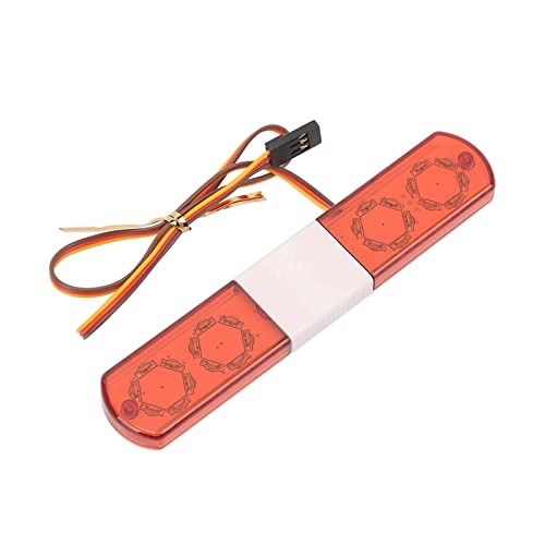ANGGREK RC -Auto -LED Licht Blitzlicht für 1/8 1/10 RC Autos mit 4 Blinkenden Modi Simulierte Echte Autolichter Einfache Installation (Rot) von ANGGREK