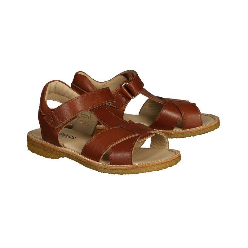 Klett-Sandalen BASIC in cognac von ANGULUS