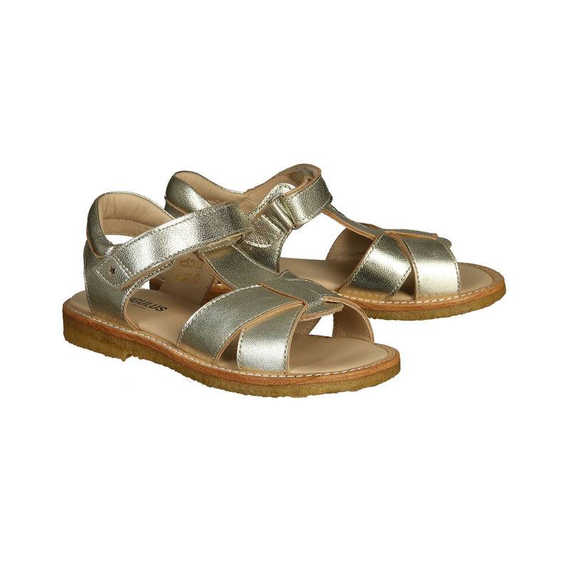 Klett-Sandalen BASIC in gold von ANGULUS