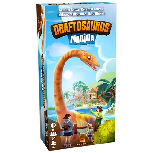 Ankama - Draftosaurus : Marina - Erweiterung - Ajoutez de Nouveaux Dinosaures à Votre PARC - Jeu de Stratégie - Nouvelles Façons de Marquer des Points - Français - 2 à 5 Joueurs - ANK9551 Ankama - Draftosaurus : Marina - Erweiterung - Ajoutez de Nouveaux Dinosaures à Votre PARC - Jeu de Stratégie - Nouvelles Façons de Marquer des Points - Français - 2 à 5 Joueurs - ANK9551 von ANKAMA