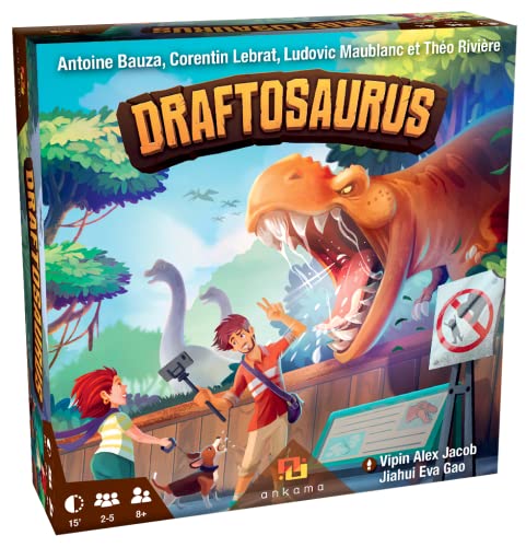 Ankama Draftosaurus Gesellschaftsspiel – Meeplespiel – ab 8 Jahren von ANKAMA