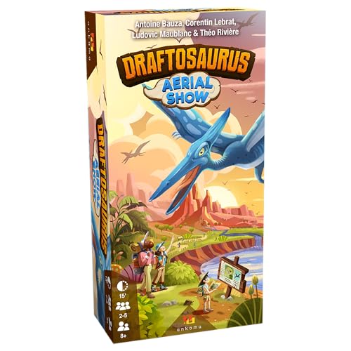 Ankama - Meeples-Spiel – Draftosaurus: Erweiterung Aerial Show von ANKAMA