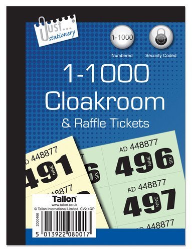 Book of 1000 Raffle/Cloakroom Tickets Book of 1000 Raffle/Cloakroom Tickets von Anker