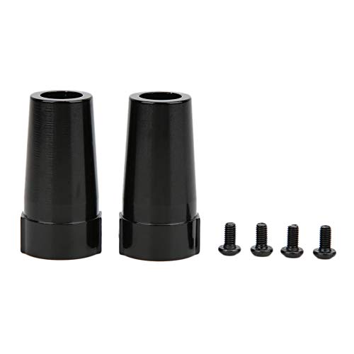 ANKROYU 2pcs Aluminiumlegierung Hinterachsen -Buchsen -Zubehör -Präzisions -CNC -Bearbeitungs -Haltungs -Upgrade -Teil für Wraith AX90018 90020 1/10 RC -Auto Schwarz Silber 7x5x2cm (Schwarz) von ANKROYU
