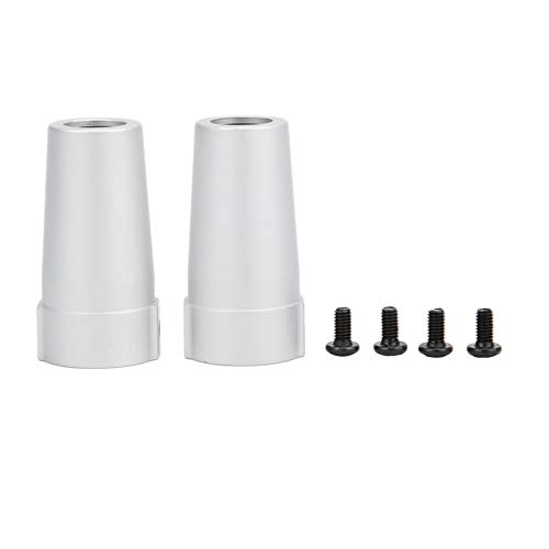 ANKROYU 2pcs Aluminiumlegierung Hinterachsen -Buchsen -Zubehör -Präzisions -CNC -Bearbeitungs -Haltungs -Upgrade -Teil für Wraith AX90018 90020 1/10 RC -Auto Schwarz Silber 7x5x2cm (Silber) von ANKROYU