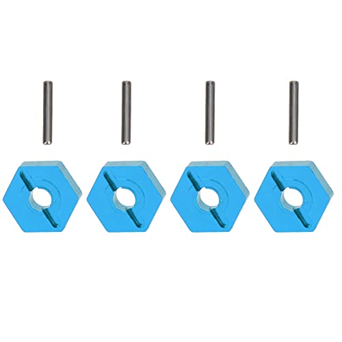 ANKROYU 4 PCs Aluminiumlegierung WHREE HEX Mount -Upgrade -Zubehör für LC 1 14 Truck Haltbar präzise fit blau silberte rot optional (Blau) von ANKROYU