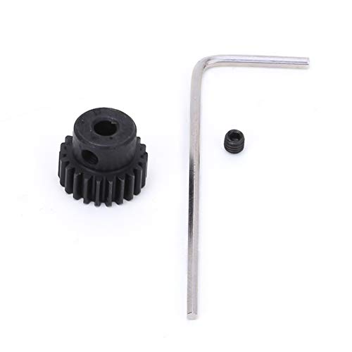 ANKROYU 48p Motorritzel Gear Hochstärke Metall Langlebige RC -Auto -Ersatzteile Upgrade -Zubehör für 1/10 ECX Zweiradantrieb RC Car Model Black 22t 25t (Schwarz 22t) von ANKROYU