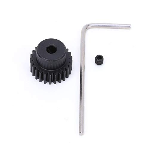 ANKROYU 48p Motorritzel Gear Hochstärke Metall Langlebige RC -Auto -Ersatzteile Upgrade -Zubehör für 1/10 ECX Zweiradantrieb RC Car Model Black 22t 25t (Schwarz 25t) von ANKROYU