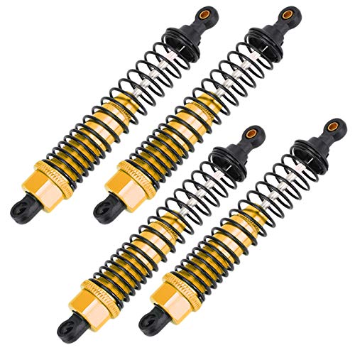 ANKROYU 4PCS 1:10 RC Metal Schockdämpfer 108 mm Aluminiumlegierung Upgrade -Zubehör für HSP Redcat überschreiten RC Truck 94111 94110pro 94188 (Gold) von ANKROYU