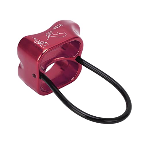 ANKROYU Absaugergerät ATC Descender Aluminium Magnesiumlegierung Hochfestes Leichter Kletterausrüstung für das Klettern im Freien im Freien (Weinrot) von ANKROYU