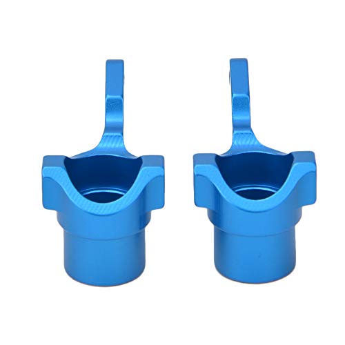 ANKROYU Aluminiumlegierung-Knöchelarm-Aufrechte Lenkbecher Hochleistungs-Upgrade-Teile für KYOSHO 4WD Optima Maxima RC-Auto Blau Rot Gelb Silber Optional 3,5 x 2 x 2,2 cm (Blau) von ANKROYU