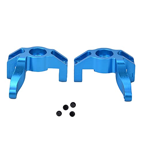 ANKROYU Aluminiumlegierung Lenkrad Rad Nabenträger Links rechts CNC Präzisionsbearbeitete Upgrade -Zubehör für Wltoys 110 K949 RC -Autoteile langlebig Robustes exquisites Erscheinungsbild (Blau) von ANKROYU
